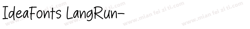 IdeaFonts LangRun字体转换